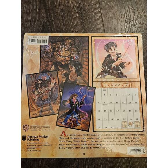 Harry Potter 2001 Calender with 16 free stickers. New old stock. - Picture 3 of 4